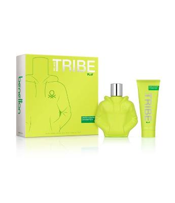 Kit Benetton Tribe Play EDT 90ml + Gel de Banho 75ml
