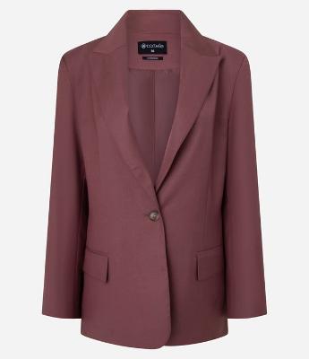 Blazer Alfaiatado com Gola Lapela e Forro Interno