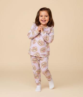 Pijama Infantil Longo com Estampa de Ursinhos – Tam 2 a 4 Anos