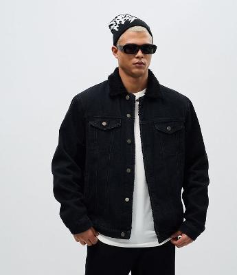 Jaqueta Jeans com Forro Sherpa