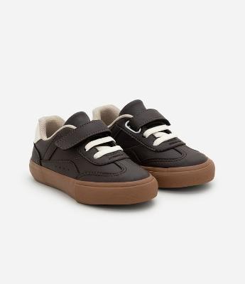 Tênis Infantil Vulcanizado com Velcro e Recortes – Tam 20 a 27
