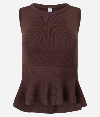 Regata Peplum em Tricô Texturizado