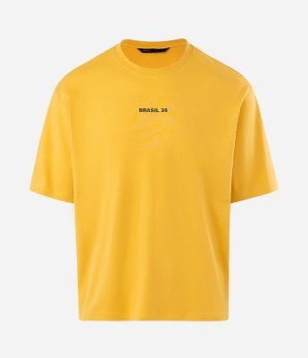 Camiseta Boxy Malha Pesada Brasil