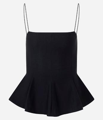 Blusa Peplum de Alcinha em Bengaline