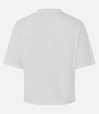 Blusa em Algodão com Aplicação de Pedrinhas nos Ombros