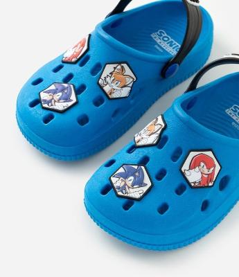 Sandália Infantil Babuche com Pins Sonic – Tam 28 a 35