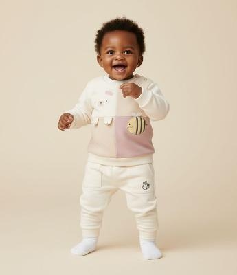 Conjunto Infantil com Estampa de Abelha e Urso – Tam RN a 18 Meses