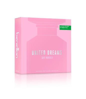 Kit United Colors Of Benetton Dreams Love Yourself For Her EDT 80 ml + Creme corporal 75 ml