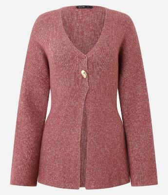 Cardigan Alongado em Tricô com Amarração nas Costas