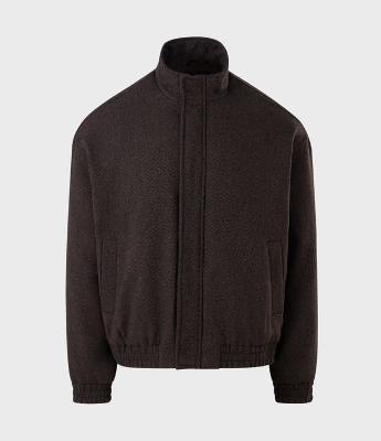 Jaqueta Bomber Puffer em Veludo Liso