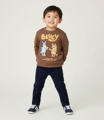 Casaco Infantil em Moletom com Estampa Bluey e Bingo – Tam 2 a 6 Anos