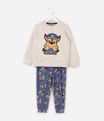 Pijama Infantil com Estampa Chase Patrulha Canina – Tam 2 a 6 Anos