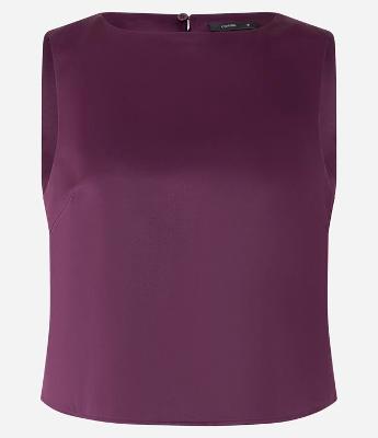 Blusa Acetinada com Laços nas Costas