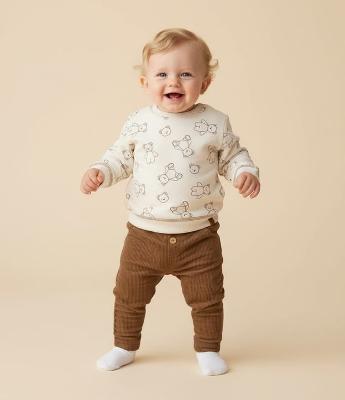 Casaco Infantil com Estampa de Ursinhos – Tam 0 a 18 Meses
