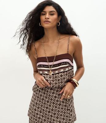 Blusa em Viscose com Estampa Geométrica