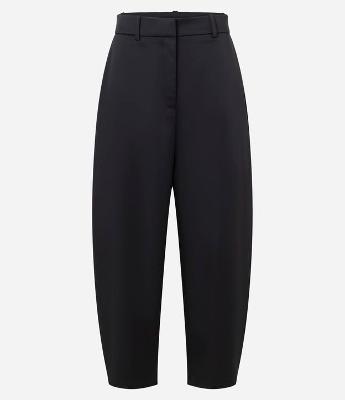 Calça Wide Leg Acetinada com Passantes no Cós