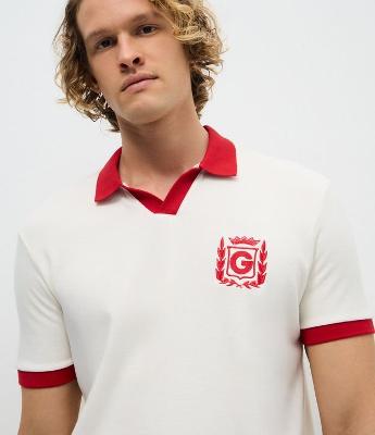 Camiseta Polo em Algodão com Bordado Parintins Boi Garantido