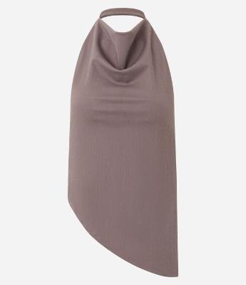 Blusa Frente Única em Bengaline Texturizado com Pontas