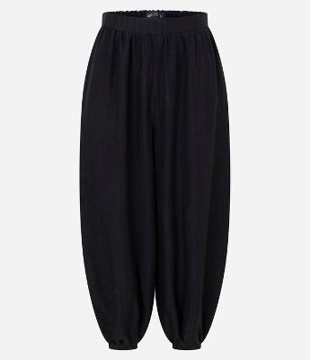 Calça Aladim em Crepe com Textura