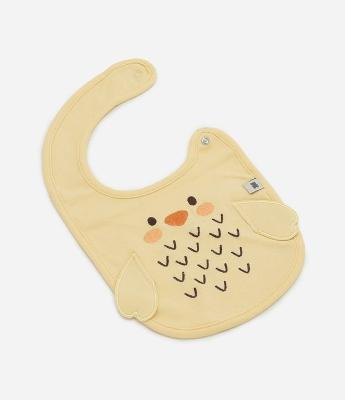 Babador Infantil em Algodão com Aplicação Pintinho 3D – Tam U