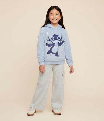 Casaco Infantil Stitch com Orelhinhas em Paetê – Tam 5 a 14 Anos