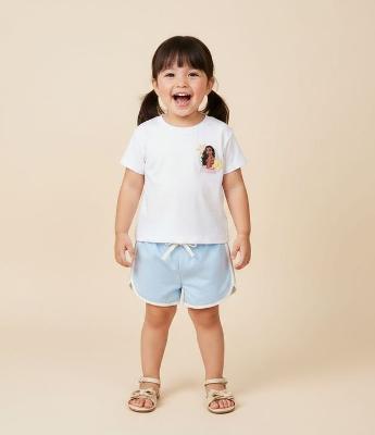 Camiseta Comfort Infantil com Estampa Moana Floral – Tam 1 a 14 Anos