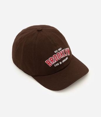 Boné Infantil em Sarja com Bordado Lettering Brooklyn – Tam U
