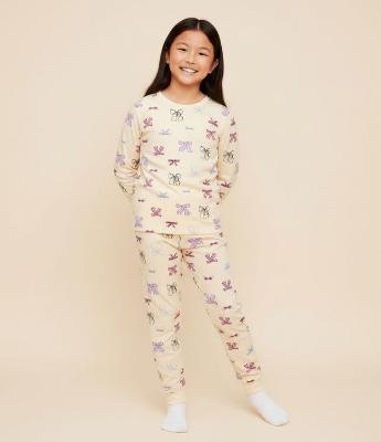 Pijama Infantil Manga Longa com Estampa Ícones – Tam 2 a 14 Anos