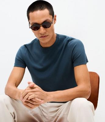 Camiseta Manga Curta Retilínea Slim