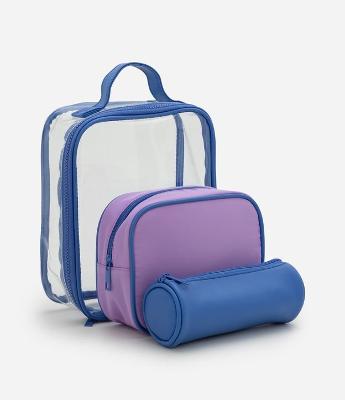 Kit 03 Necessaires Funcionais com Tamanhos Variados