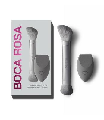 Kit Boca Rosa Pincel Duo 1 + Esponja