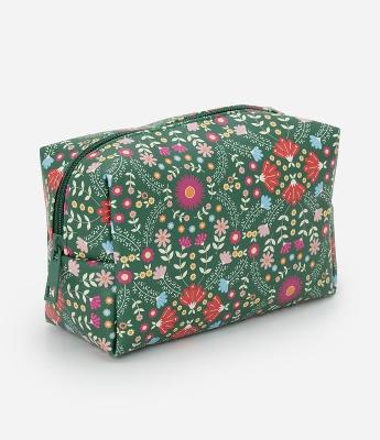 Necessaire Retangular Média com Estampa Floral