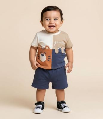 Conjunto Infantil com Estampa Animais – Tam 0 a 18 Meses