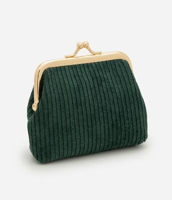 Necessaire Porta Moedas em Veludo com Fechamento Metálico