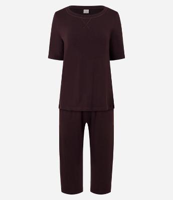 Pijama Longo em Viscolycra com Detalhe no Decote
