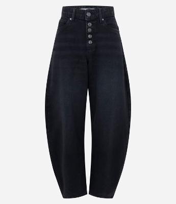 Calça Baggy Balloon em Jeans com Cintura Média