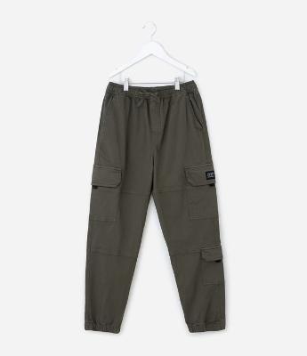 Calça Infantil Cargo em Ripstop com Bolsos Laterais – Tam 5 a 14 Anos