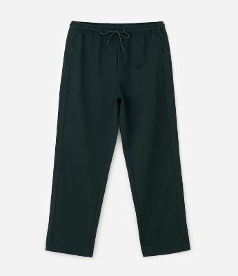 Calça Moletom Reta com Tape Lateral