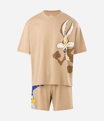 Pijama Curto Coyote Papa Léguas Boxy