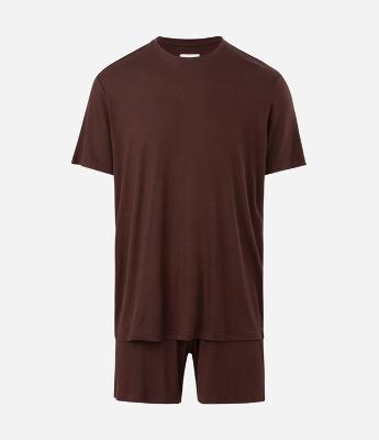Pijama Curto Ribana Texturizada Masculino