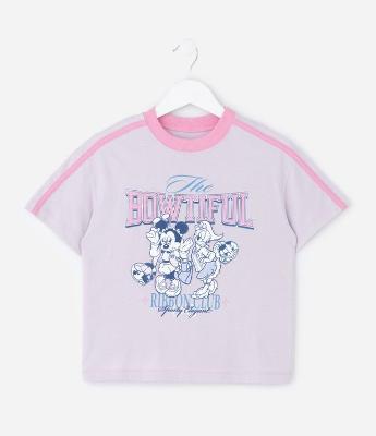 Blusa Relaxed Infantil com Estampa Minnie e Margarida – Tam 2 a 8 Anos