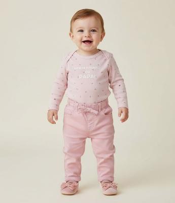 Body Infantil Fullprint Laços e Lettering Presentinho do Papai – Tam 0 a 18 Meses