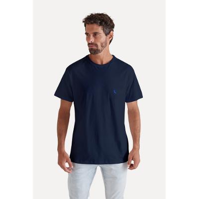 Camiseta Bordado Basic Color Royal Reserva