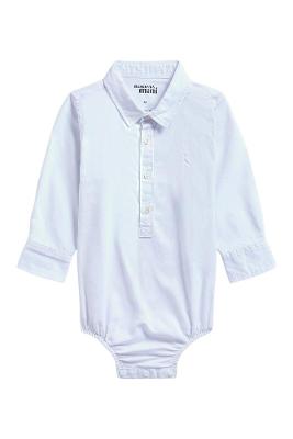Camisa Macaquinho Manga Longa Oxford Reserva Mini