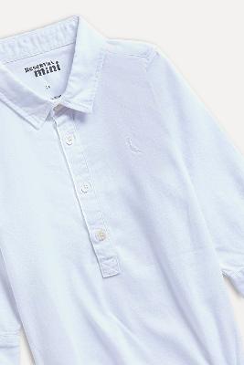 Camisa Macaquinho Manga Longa Oxford Reserva Mini