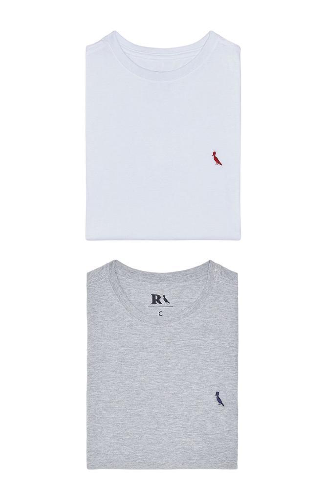 Kit 2 Camisetas Básicas Brasa E Gota Pica Pau Reserva - 1