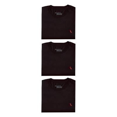 Kit 3 Camisetas Brasa Pica Pau Bordado Reserva Mini