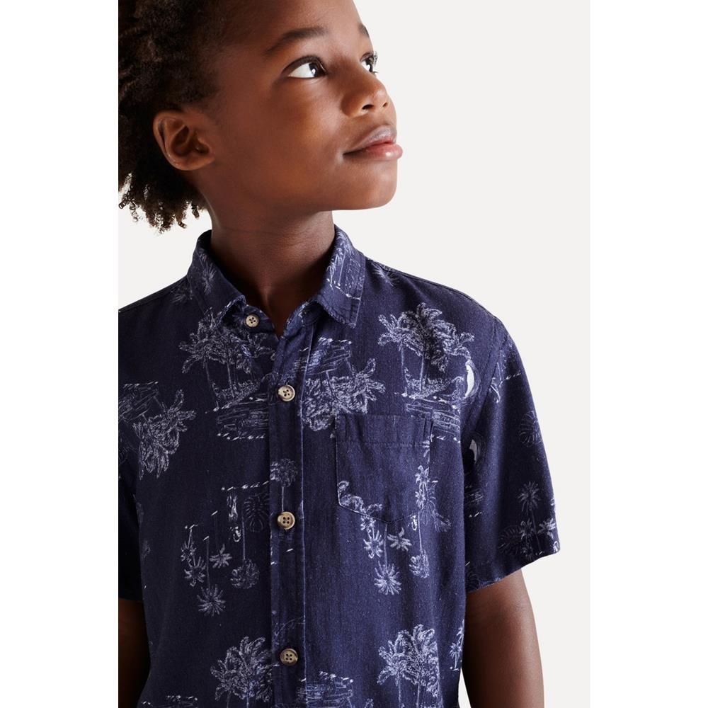Camisa Sm Full Print Hawaian Dream Reserva Mini - 3