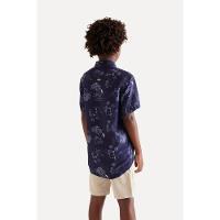Camisa Sm Full Print Hawaian Dream Reserva Mini