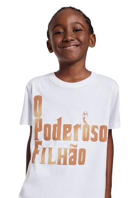 Camiseta Estampada Poderoso Filhão Reserva Mini